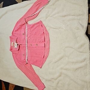 NWT Ladies size Medium Oversized Lace Shirt Shacket